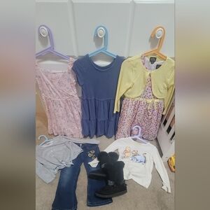 Kids' Clothing Bundle with Black Boots